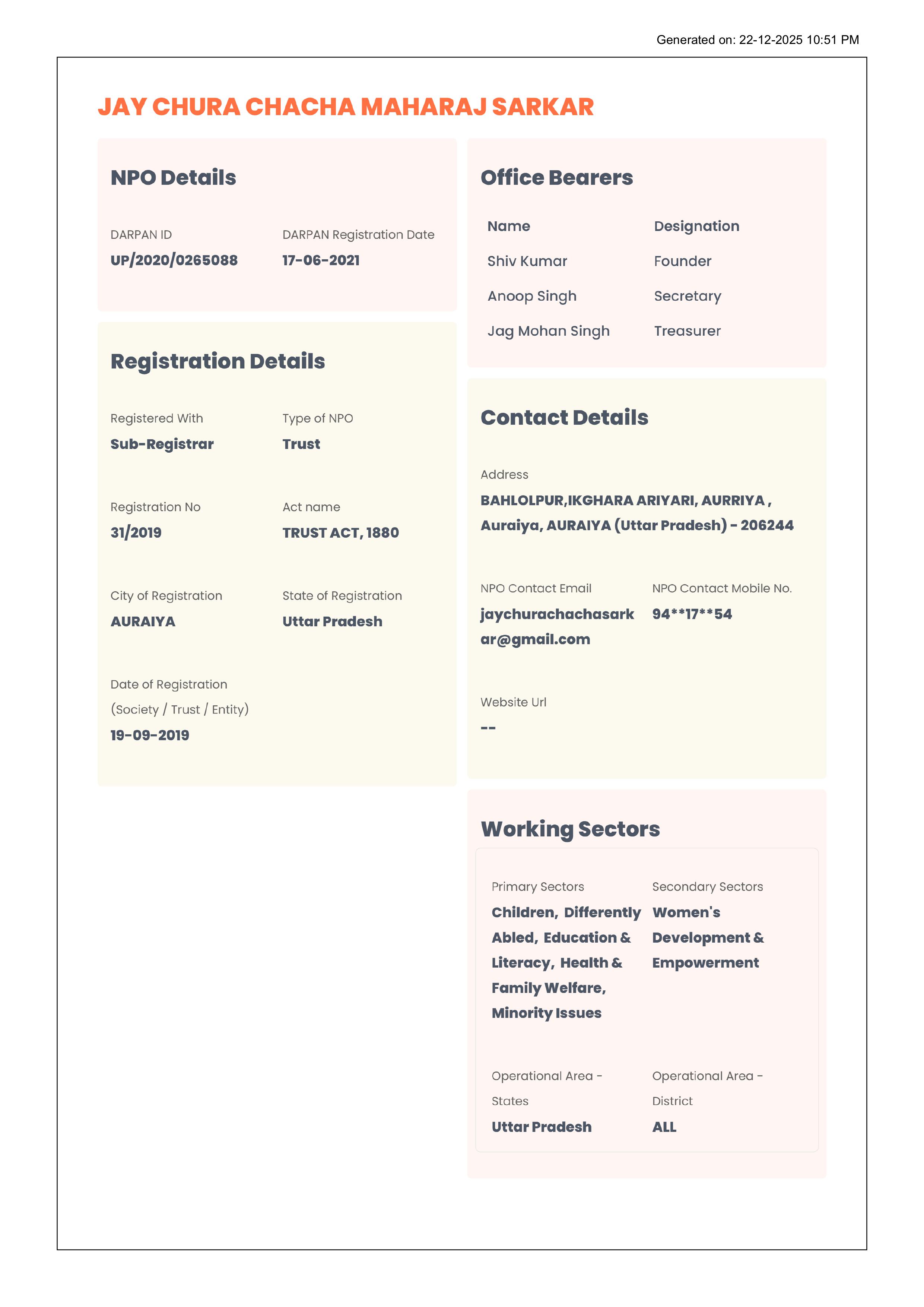 NGO Registration